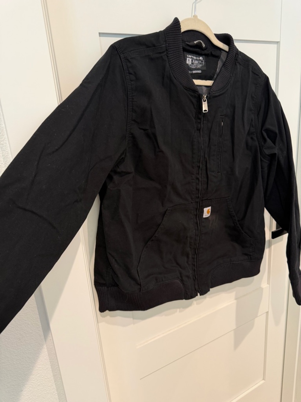 Carhartt Black Rugged-Flex Relaxed Fit Zip Jacket - Picture 4 of 9